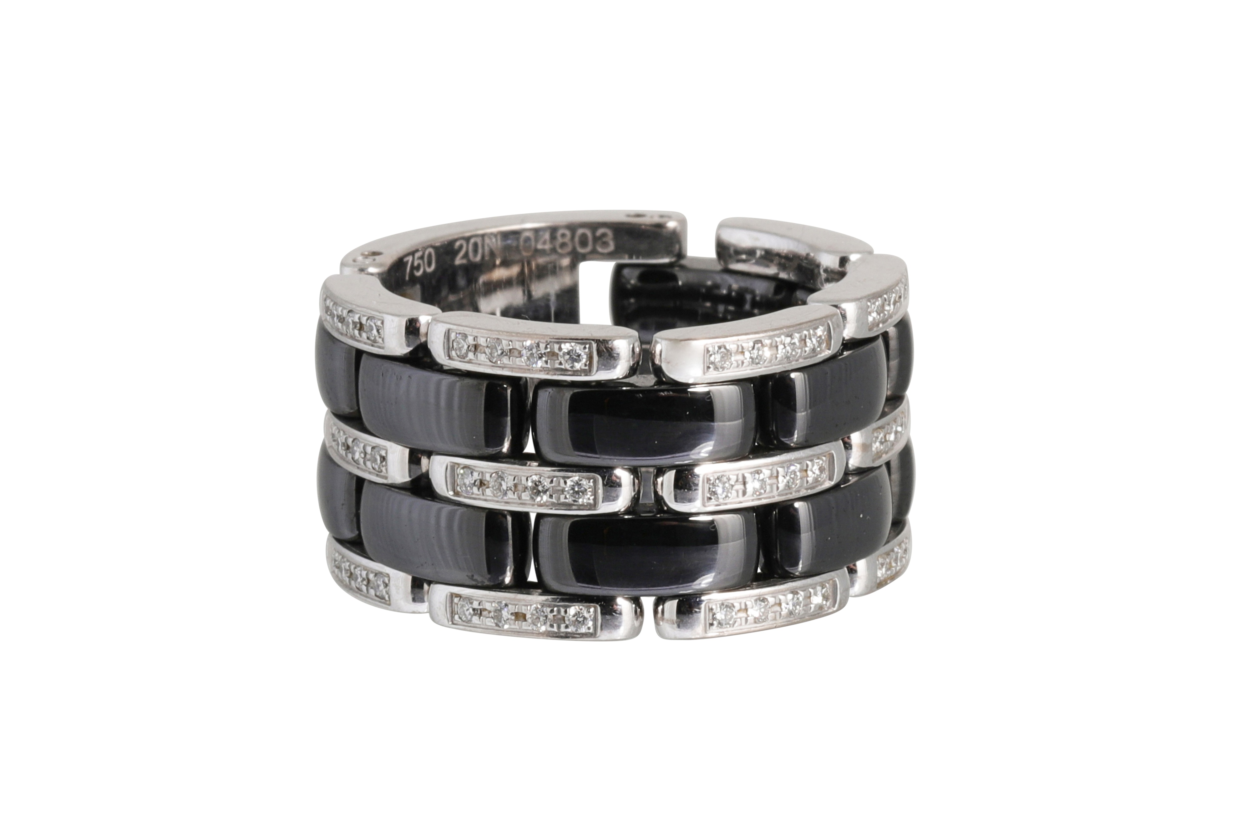 CHANEL  ULTRA RING white gold and ceramic Finger size  Drouotcom