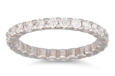 Lot 208 - A DIAMOND FULL BAND ETERNITY RING, the...