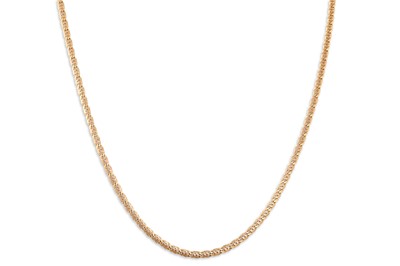 Lot 93 - A 9CT GOLD FANCY LINK CHAIN, ca 12.3 g.