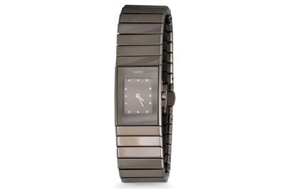 Lot 375 - A RADO CERAMIC GENT'S WRISTWATCH, rectangular...