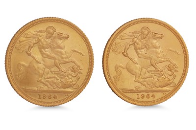 Lot 412 - TWO 1964 QUEEN ELIZABETH II FULL GOLD...