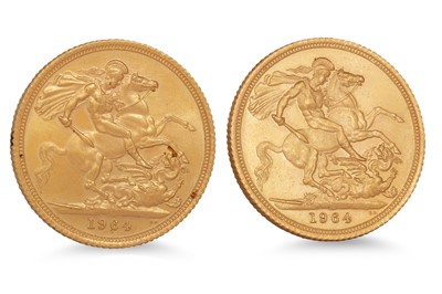 Lot 413 - TWO 1964 QUEEN ELIZABETH II FULL GOLD...