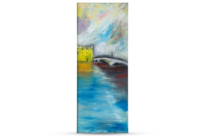 Lot 434 - ANTHONY O'GRADY, “Athy bridge & Castle” 2020,...