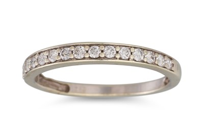 Lot 185 - A DIAMOND HALF ETERNITY RING, mounted in 9ct...