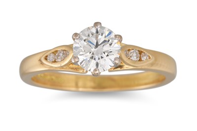 Lot 192 - A DIAMOND SOLITAIRE RING, mounted in 18ct gold....