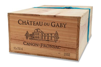 Lot 536 - CHATEAU DU GABY CANON - FRONSAC, 2002, twelve...