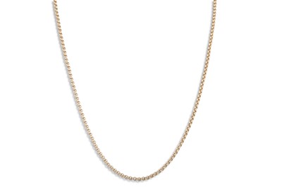 Lot 34 - A GOLD FANCY LINK NECK CHAIN