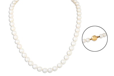 Lot 234 - A STRAND OF MIKIMOTO CULTURED PEARLS, with an...