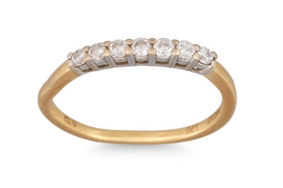 Lot 136 - A DIAMOND HALF ETERNITY RING, mounted in 18ct...