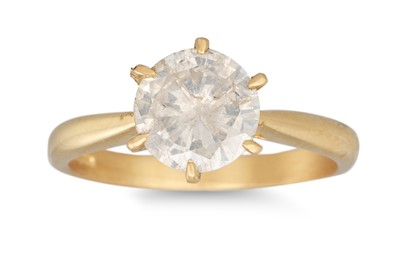 Lot 391 - A DIAMOND SOLITAIRE RING, the brilliant cut...