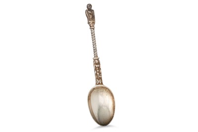 Lot 458 - A SILVER APOSTLE SPOON, London 1881, retailed...