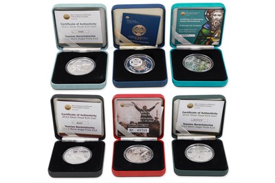 Lot 478 - 2009/2013 5 X IRISH €15 and 1 x €10 SILVER...