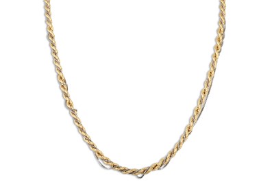 Lot 3 - AN 18CT YELLOW GOLD ROPE CHAIN, with...