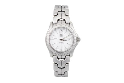Lot 197 - A GENT'S TAG HEUER STAINLESS STEEL LINKS WRIST...