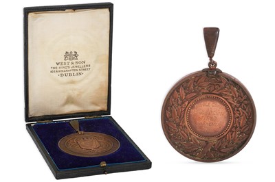 Lot 394 - A PAIR OF BRONZE MEDALS, BOARD OF INTERMEDIATE...
