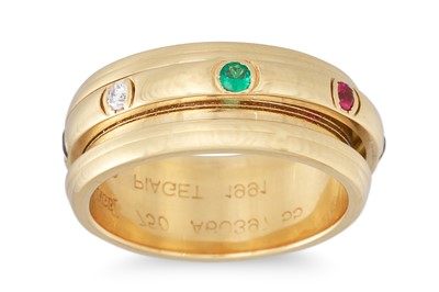 Lot 249 - A PIAGET GEM-SET DRESS RING, mounted in 18ct...