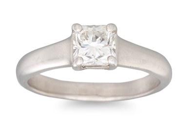 Lot 248 - A TIFFANY LUCIDA DIAMOND SOLITAIRE RING,...