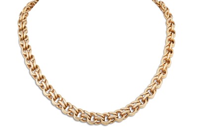 Lot 299 - A VAN CLEEF & ARPELS DOUBLE CURB LINK NECKLACE,...