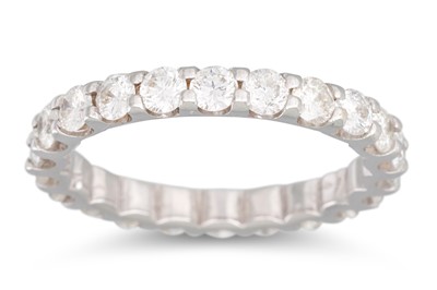 Lot 274 - A DIAMOND FULL BAND ETERNITY RING, the...