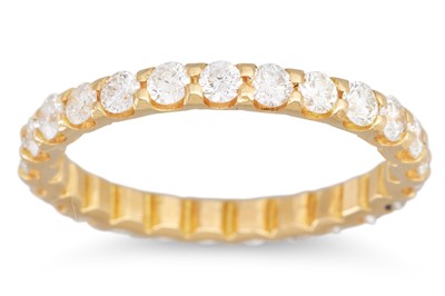 Lot 276 - A DIAMOND FULL BAND ETERNITY RING, the...