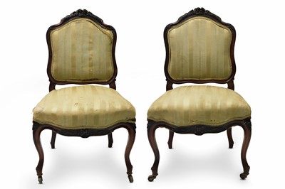 Lot 431 - A PAIR OF ANTIQUE 19TH CENTURY FRENCH CARVED...