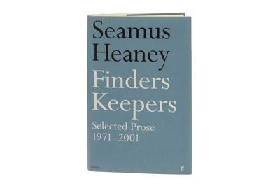 Lot 136 - HEANEY, SEAMUS, ''Finders Keepers Selected...