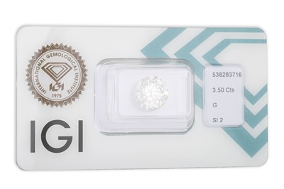 Lot 156 - AN UNMOUNTED DIAMOND, the brilliant cut...