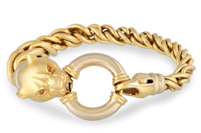 Lot 49 - AN 18CT GOLD ITALIAN BRACELET, the rope link...