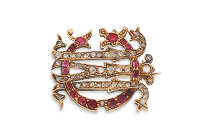 Lot 304 - A VINTAGE GIOVANI MALATESTA DIAMOND AND RUBY...