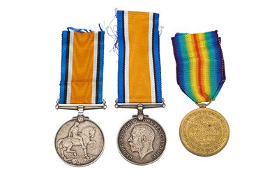 Lot 476 - A COLLECTION OF THREE WWI MEDALS OF IRISH...