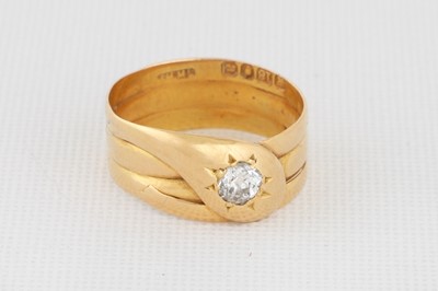 Lot 127 - A LATE VICTORIAN DIAMOND SET DRESS RING, in...