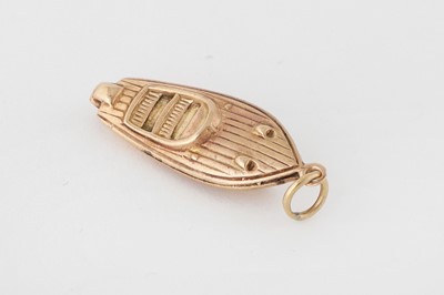 Lot 351 - A VINTAGE 9CT GOLD PENDANT/CHARM, in the form...