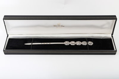 Lot 312 - A MODERN IRISH SILVER LETTER OPENER, History...