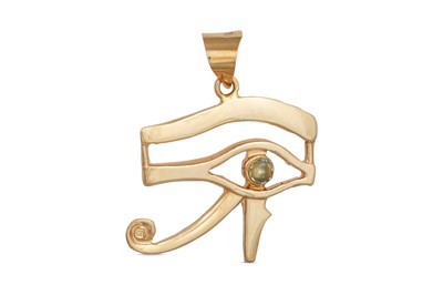 Lot 154 - AN EGYPTIAN PENDANT, in 18ct gold, 4.3 g.