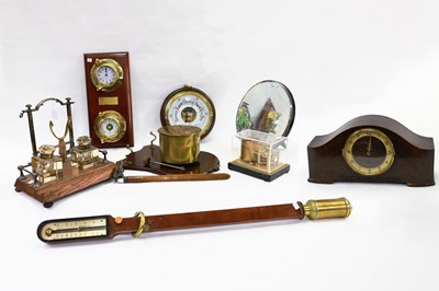 Lot 237 - A COLLECTION OF BAROMETERS, together with a...