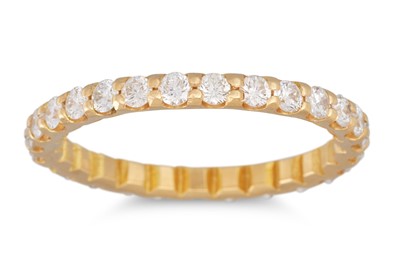 Lot 160 - A DIAMOND FULL ETERNITY RING, the brilliant...