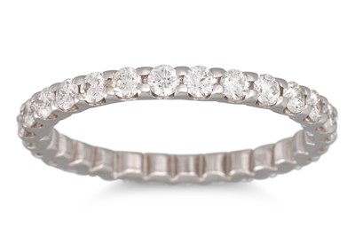 Lot 286 - A DIAMOND FULL ETERNITY RING, the brilliant...