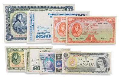 Lot 385 - A COLLECTION OF SEVEN IRISH BANKNOTES, to...