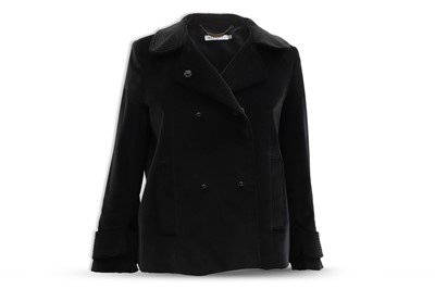 Lot 191 - A SEE BY CHLOE BLACK VELVET JACKET, 100%...