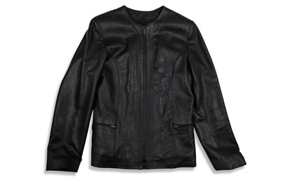 Lot 192 - AN ENRICO GIBO ITALIAN LEATHER JACKET, leather...