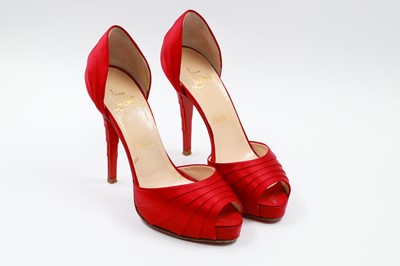 Lot 188 - A PAIR OF CHRISTIAN LOUBOUTIN HEELS, EU size 37