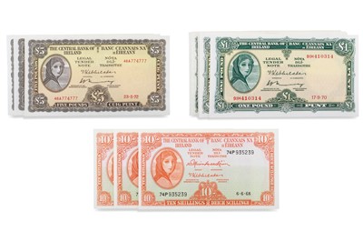 Lot 468 - 1968 - 75 COLLECTION OF 17 LAVERY £1 IRISH...