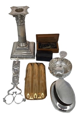 Lot 511 - A GEORGE V SILVER CORINTHIAN COLUMN LIBRARY...