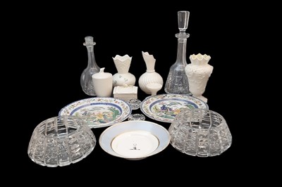 Lot 542 - A MODERN WATERFORD GLASS DECANTER AND STOPPER,...