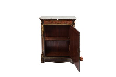 Lot 149 - A VICTORIAN BOUILLE-STYLE PIER CABINET, white...