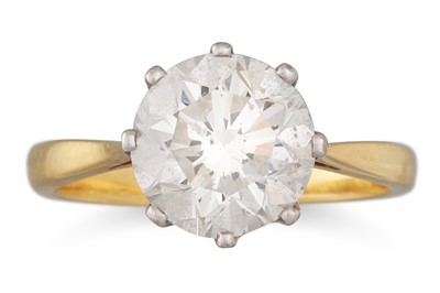 Lot 285 - A DIAMOND SOLITAIRE RING, the old cut diamond...