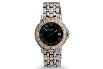 Lot 309 - A STAINLESS STEEL RAYMOND WEIL WRISTWATCH,...