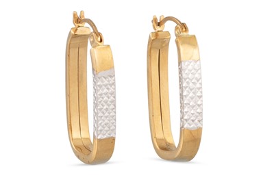 Lot 63 - TWO PAIRS OF 9CT GOLD EARRINGS, together with...