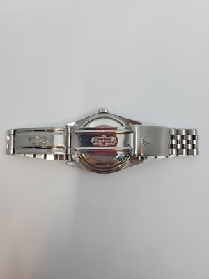 Lot 410 - A MIDSIZE STAINLESS STEEL ROLEX OYSTER...