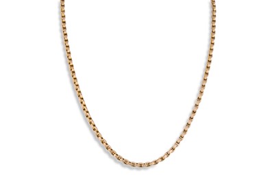 Lot 30 - AN ANTIQUE GOLD BELCHER LINK NECK CHAIN, 12.1 g